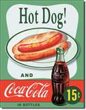 COKE Hot Dog tin signs