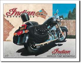 Indian '02 Chief Shop tin signs