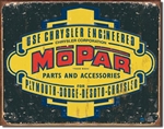 Mopar Logo '37 - '47 tin signs
