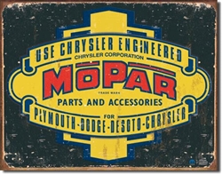 Mopar Logo '37 - '47 tin signs