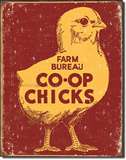 Co-Op Chicks tin signs