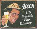 Ephemera - Beer for Dinner tin signs