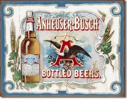 Anheuser Busch - Bottled Beers Tin Sign