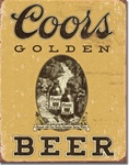 Coors Golden Vintage Tin Signs