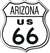 Route 66 Arizona tin signs