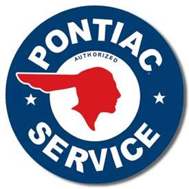 Pontiac Service tin signs
