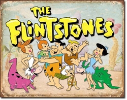 Flinstones Family Retro Tin Signs
