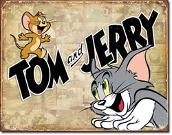 Tom & Jerry Retro Panels Tin Signs