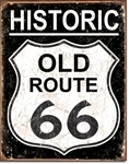Old route 66 - WeatheredTin Signs