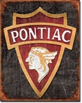 1930 Pontiac Logo Tin Signs