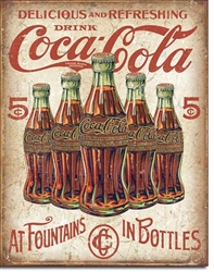 Coke - 5 Bottles Retro
