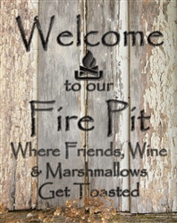 Fire Pit tin signs