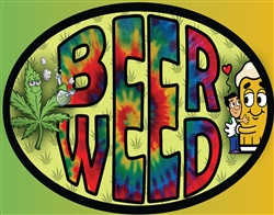 Beer Weed tin signs