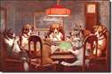 7 Dogs PLaying Poker tin signs
