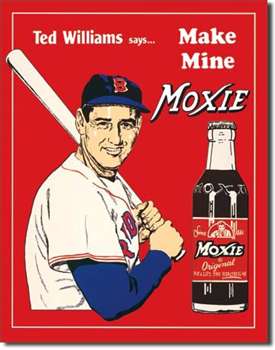 Ted's Moxie tin signs