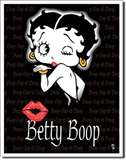 Betty Boop Kiss tin signs