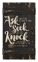 Barn Door- Ask seek knock