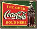 COKE - Ice Cold Green tin signs