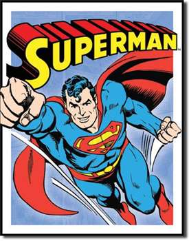Superman - Retro Panels tin signs