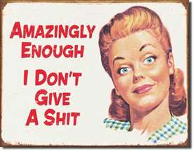 Ephemera - Amazingly Enough tin signs