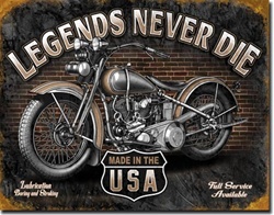 Legends - Never Die Tin Signs