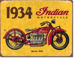 1934 Indian Tin Signs