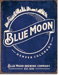 Blue Moon - Skyline Logo Retro 