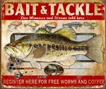 Bait & Tackle tin signs