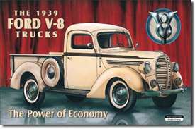 FORD PICK-UP - 1939 tin signs