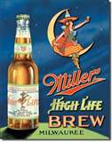 Miller High Life Brew tin signs