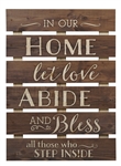 Skid Sign - In Our Home