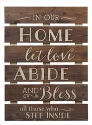 Skid Sign - In Our Home