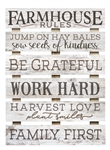 Skid Sign - Farmhouse Rules