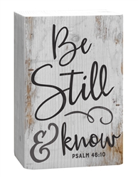 Barnhouse Block- Be Still & Know That I am God